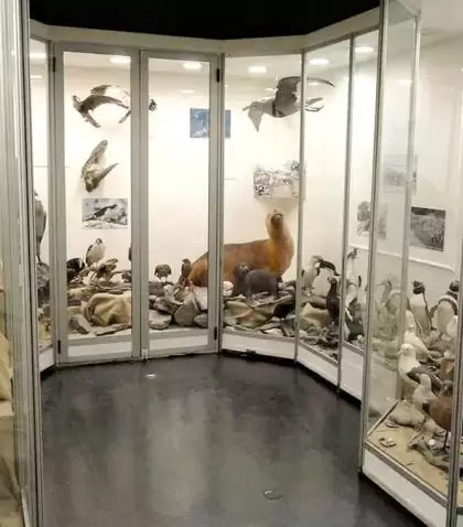 Fachada del Museo del Fin del Mundo en Ushuaia, resguardando la historia fueguina