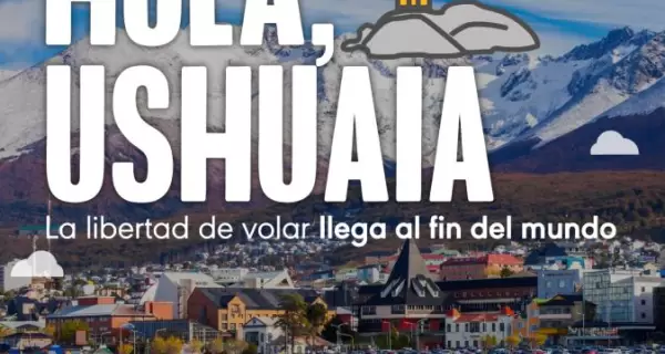 El Aeropuerto Internacional Malvinas Argentinas es la principal puerta de entrada a�rea a Ushuaia y Tierra del Fuego.