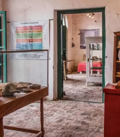 La casa natal de Florentino Ameghino, convertida en museo de ciencias naturales.