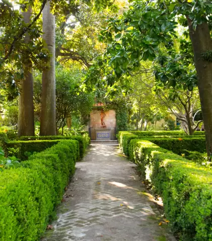 Los jardines del Museo Larreta, un rinc�n cultural y verde en Buenos Aires.