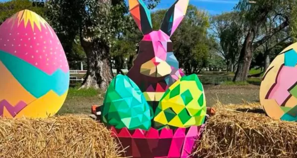 Celebraci�n de Pascuas en la Plaza Intendente Seeber con juegos, shows en vivo y feria para toda la familia.