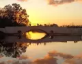 Calma y un hermoso atardecer en San Antonio de Areco, una gran opci�n de escapada de Semana Santa.