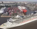 Crucero saliendo del Puerto de Buenos Aires, una opci�n c�moda y accesible para argentinos.