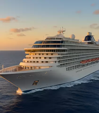 Crucero de lujo en altamar, con dise�o elegante, servicios exclusivos y atenci�n personalizada.