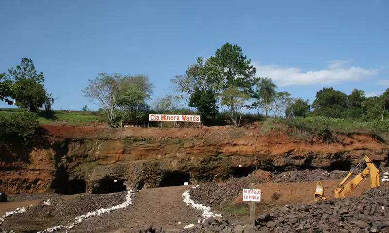 Vista panoramica de los tuneles de las Minas de Wanda