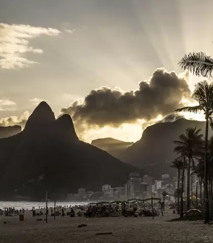 Atardecer en las playas de Brasil