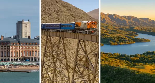Mar del Plata, el norte andino y las sierras cordobesas reflejan los or�genes del turismo argentino.