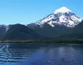 El imponente Volc�n Lan�n domina el paisaje del parque nacional que lleva su nombre, en el norte patag�nico.