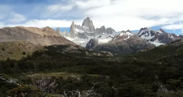 Una de las vistas m�s impresionantes del Fitz Roy y los paisajes patag�nicos.