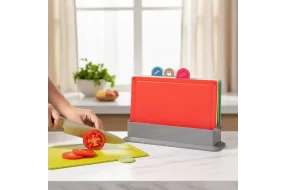 Set de tablas de corte por colores para separar alimentos en la cocina